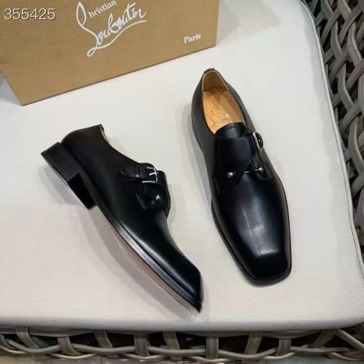 p920💰Men's shoes Christia*.Lobouti*🆑High-end men's business formal leather shoes | Classic red sole shoes | Original imported first-layer cowhide | Iconic rivet decoration | Water-dyed cowhide lining | Italian imported red cowhide outsole | High-end luxury | Perfect interpretation of fashion, sunshine, style, suitable for various occasions Size: 39-44 (customized at 38.45.46)